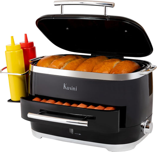 Hot Dog Steamer Machine With Bun Warmer